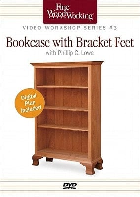 Bookcase with Bracket Feet
