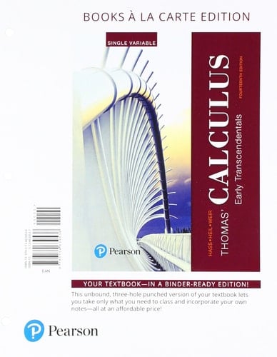 Thomas' Calculus: Early Transcendentals, Single Variable Books a la Carte edition plus MyLab Math with Pearson eText -- 24-Month Access Card Package