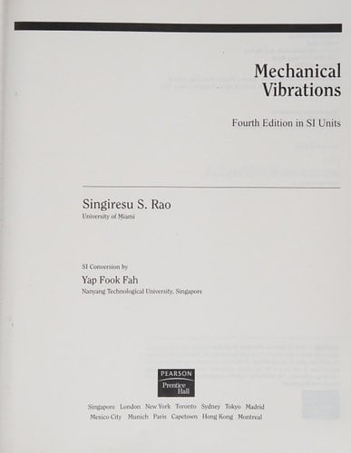 Mechanical Vibrations