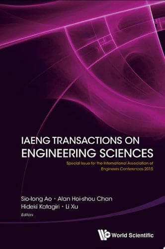Iaeng Transactions On Engineering Sciences: Special Issue For The International Association Of Engineers Conferences 2015 Special Issue for the International Association of Engineers Conferences 215