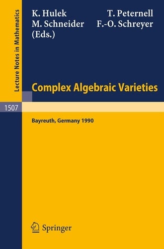 Complex Algebraic Varieties Conference : Papers