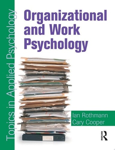 Organizational and Work Psychology: Topics in Applied Psychology