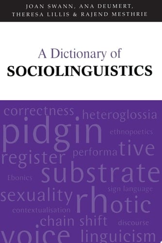 Dictionary of Sociolinguistics