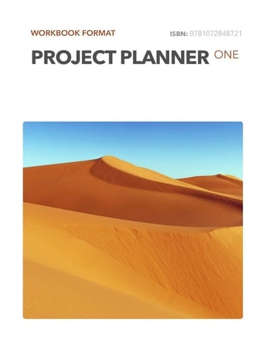 Project Planner One Undated (Desert on White Cover)
