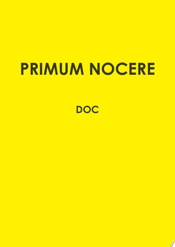 PRIMUM NOCERE