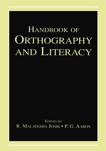 Handbook of Orthography and Literacy