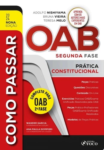 Como Passar na OAB 2ª Fase - Prática Constitucional - 9ª Ed - 2024