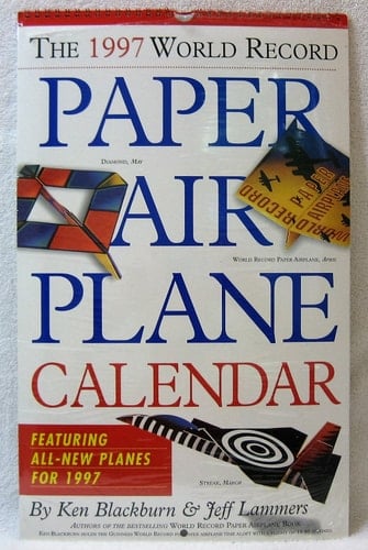 Paper Air-Plane Calendar: 1997