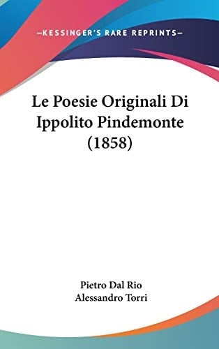 Le Poesie Originali Di Ippolito Pindemonte (1858) (Italian Edition)