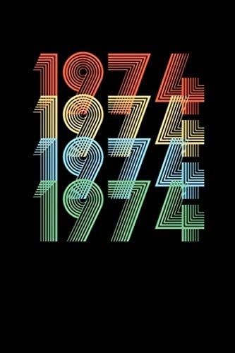 1974 Birthday Journal Book: 1974 Birthday Journal Book