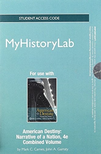 NEW MyHistoryLab without Pearson eText -- Standalone Access Card -- for American Destiny: Narrative of a Nation (4th Edition)