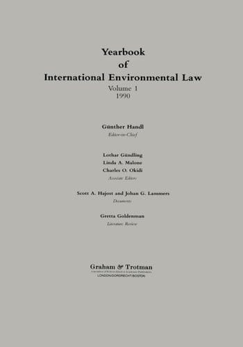 Yearbook of International Environmental Law