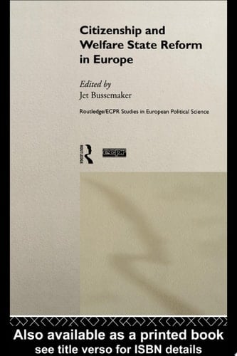 Citizenship and Welfare State Reform in Europe