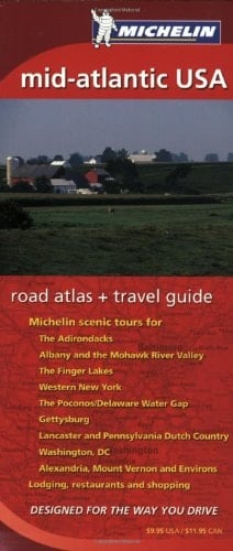 Michelin Mid-Atlantic USA Road Atlas & Travel Guide