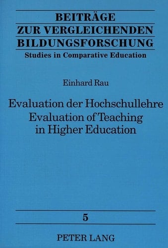 Evaluation der Hochschullehre eine kommentierte Bibliographie