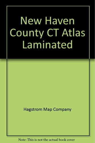 New Haven County CT Atlas Laminated