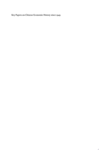 Chinese Economic History Since 1949