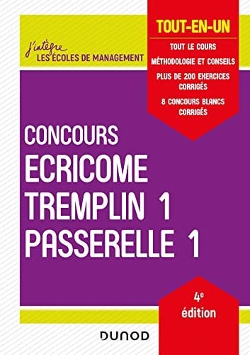 Concours Ecricome Tremplin 1 Passerelle 1 Tout-en-un