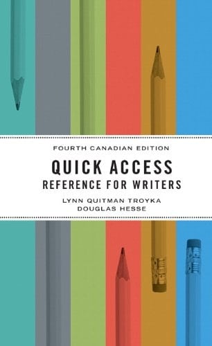 MyCanadianCompLab with Pearson eText -- Standalone Access Card -- for Quick Access: Reference for Writers, Fourth Canadian Edition (4th Edition)