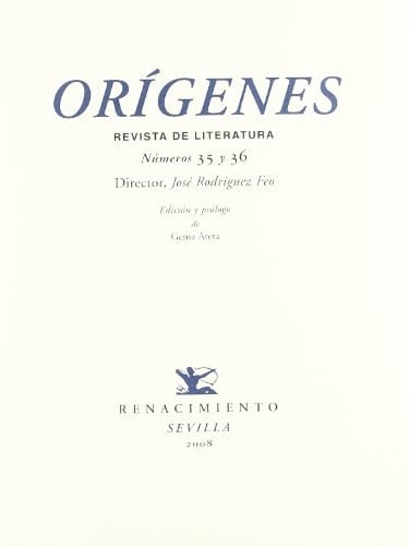 Orígenes revista de literatura, números 35 y 36