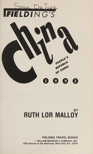 Fielding's People's Republic of China, 1993