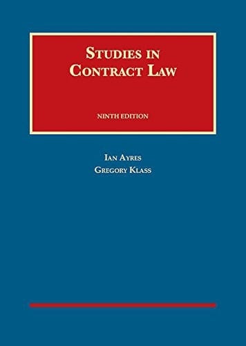 Studies in Contract Law
