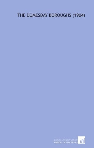 The Domesday Boroughs (1904)