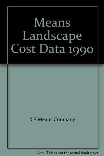 Means Landscape Cost Data, 1990