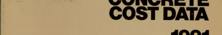 Means Concrete Cost Data, 1991