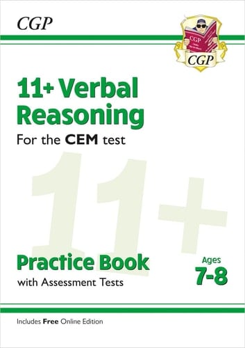 11+ Verbal Reasoning for the CEM Test Practice Book - Ages 7-8, with Assessment Tests