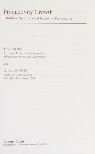 Productivity Growth Industries, Spillovers and Economic Performance