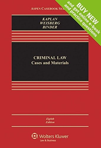 Criminal Law Cases and Materials