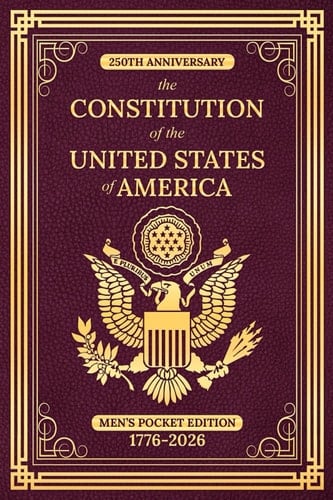 250th Anniversary - The Constitution of the United States of America: Men's Pocket Edition, 1776-2026 (Love & Legacy Constitution Series)