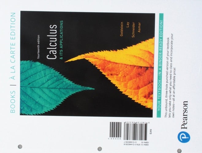 Calculus & Its Applications Books a la Carte Edition plus MyLab Math with Pearson eText -- 24-Month Access Card Package (14th Edition)