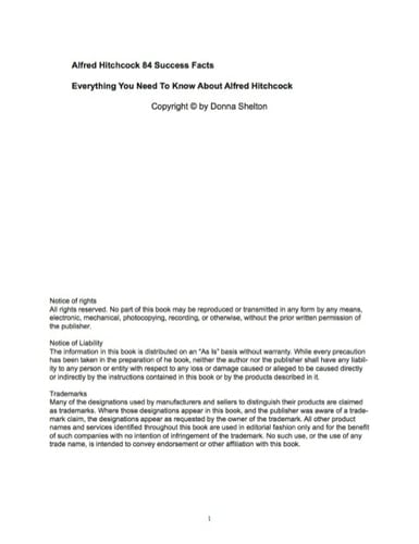 Alfred Hitchcock 84 Success Facts - Everything you need to know about Alfred Hitchcock