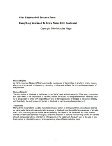 Clint Eastwood 65 Success Facts - Everything you need to know about Clint Eastwood