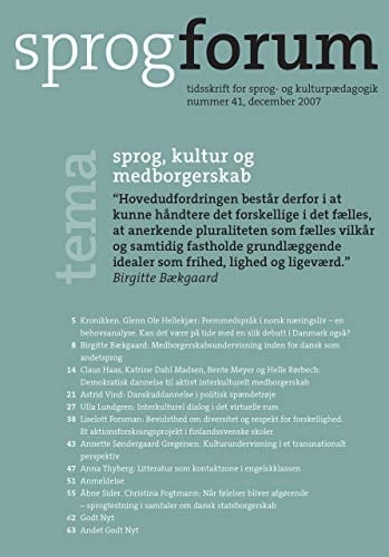 Sprog, Kultur Og Medborgerskab