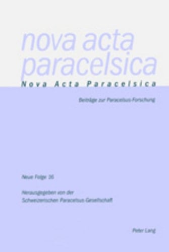 Nova ACTA Paracelsica