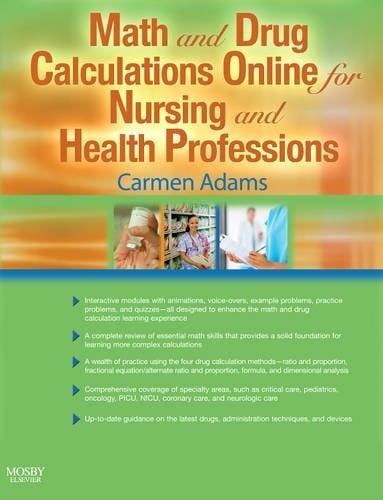 Math and Drug Calculations Online for Nursing and Health Professions