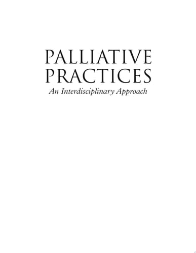 Palliative Practices An Interdisciplinary Approach