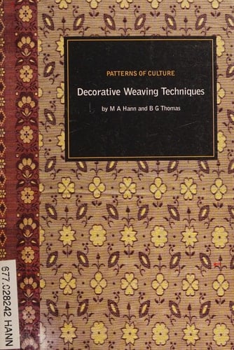 Patterns of Culture Decorative Weaving Techniques
