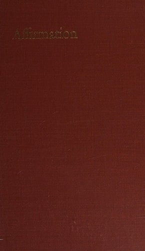 Affirmation: A Bilingual Anthology 1919-1966