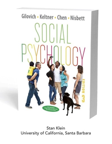 Social Psychology (Third Edition), Custom Edition for UCSB