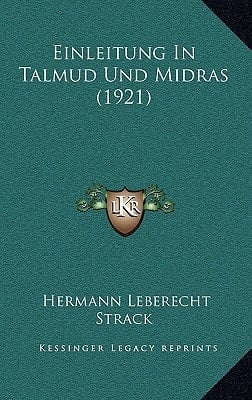 Einleitung In Talmud Und Midras (1921) (German Edition)