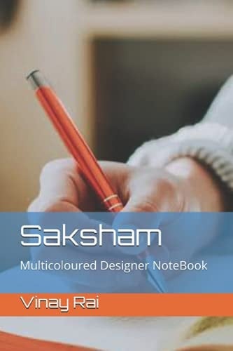 Multicoloured Designer NoteBook: Saksham NoteBook