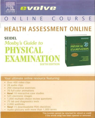 Health Assessment Online for Mosby's Guide to Physical Examination (User Guide and Access Code)