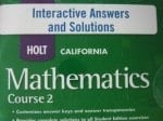 Interact Answ/Sol CD CA Math 2008 C2