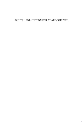 Digital Enlightenment Yearbook 2012