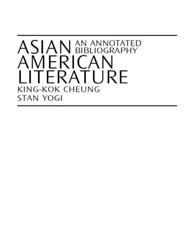 Asian American Literature