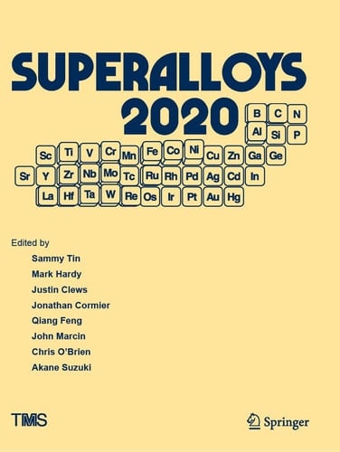 Superalloys 2020 Proceedings of the 14th International Symposium on Superalloys